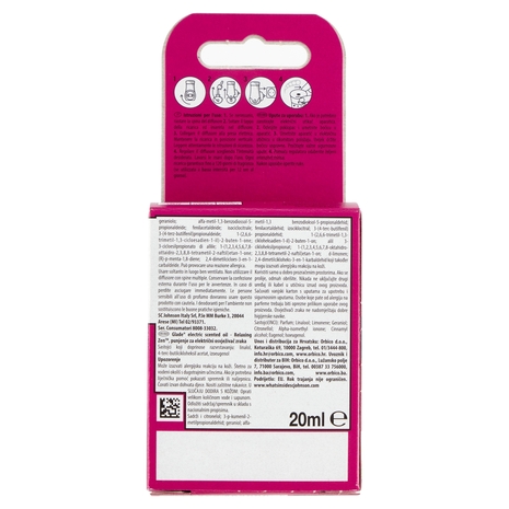 Glade® Liquido Elettrico Ricarica, Profumatore per ambienti, Fragranza Relaxing Zen 20ml